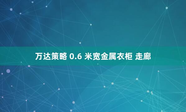 万达策略 0.6 米宽金属衣柜 走廊
